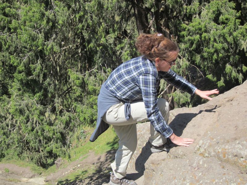 Addis Ababa Private Tour - Climbing to the view point of Asheton Mariam church/Lalibela 