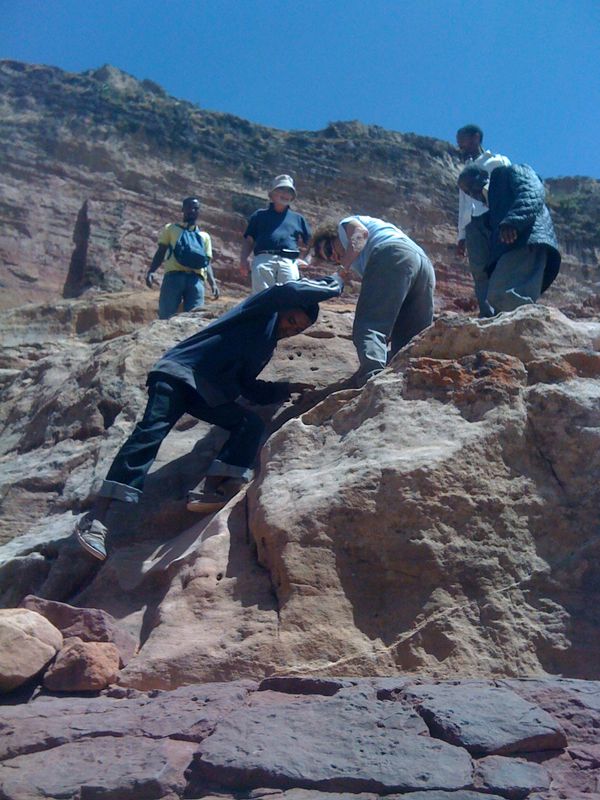 Addis Ababa Private Tour - Strolling up to the rock hewn church of Daniel Korkor/Gerealtha mountain 