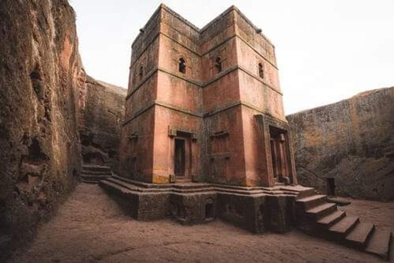 Addis Ababa Private Tour - Rock hewn church if St. George in Lalibela 