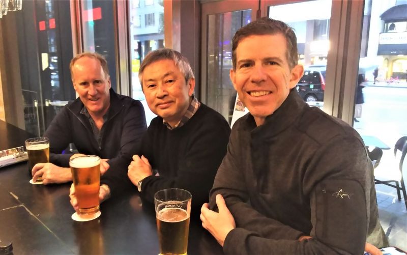 Tokyo Private Tour - Having a glass of beer with my client after the tour.