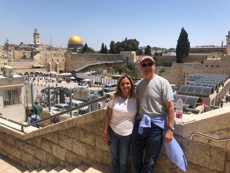 Tel Aviv Private Tour - My tourists enjoying Jerusalem 