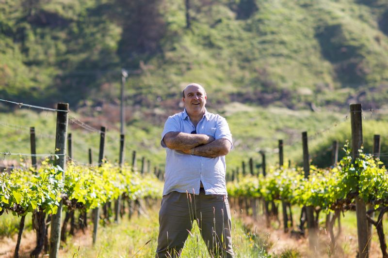 Christchurch Private Tour - Giles in a vineyard