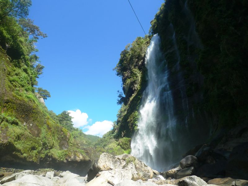 Quezon City Private Tour - The Bumod ok waterfalls located in Saagada Mt Province going there need to walk to the village of Fidelisan one of the oldest village of Sagada. Guest need to walk through the rice terraces too. You can also swim in the called water of the river.