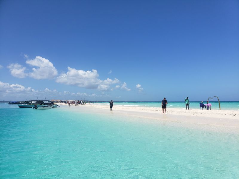 Zanzibar Private Tour - Walking at Nakupenda sandbank