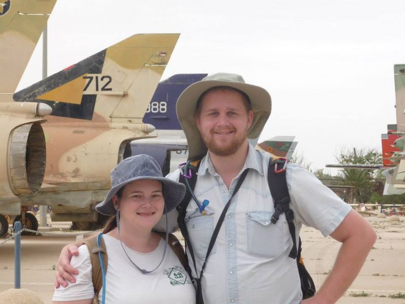 HaDarom Private Tour - My husband and I at the Israeli Air Force Museum. 