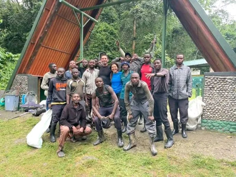 Kabarole Private Tour - My carriers together with clients for the hike