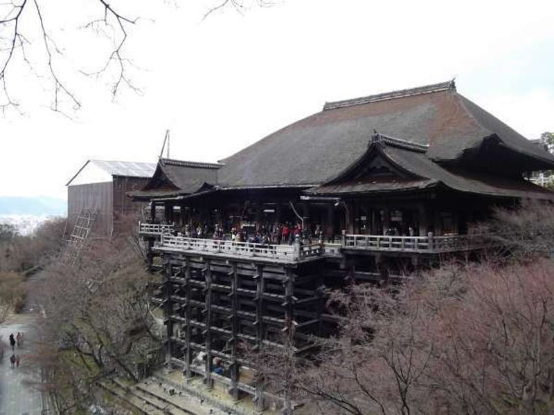 Shiga Private Tour -  This is the temple of Kiyomizu-der in Kyoto originally built in 798 but rebuilt in 1633. 