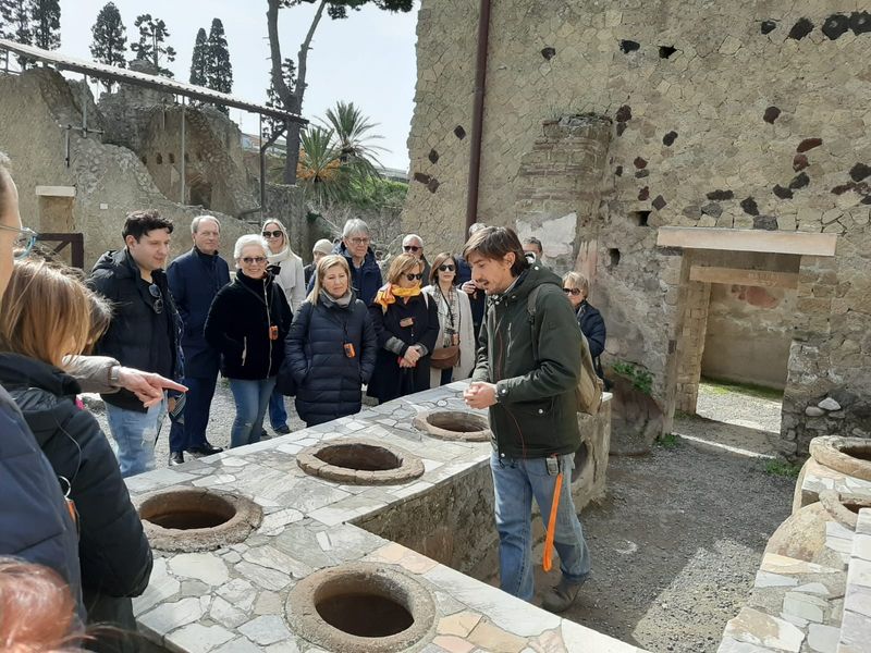 Pompeii Private Tour - Roberto guides at Herculaneum 