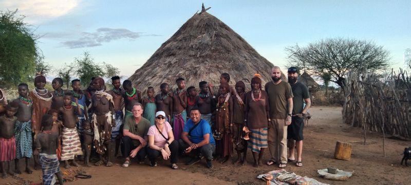 Southern Ethiopia Private Tour - This is in Turmi at Hamar Tribes Village 