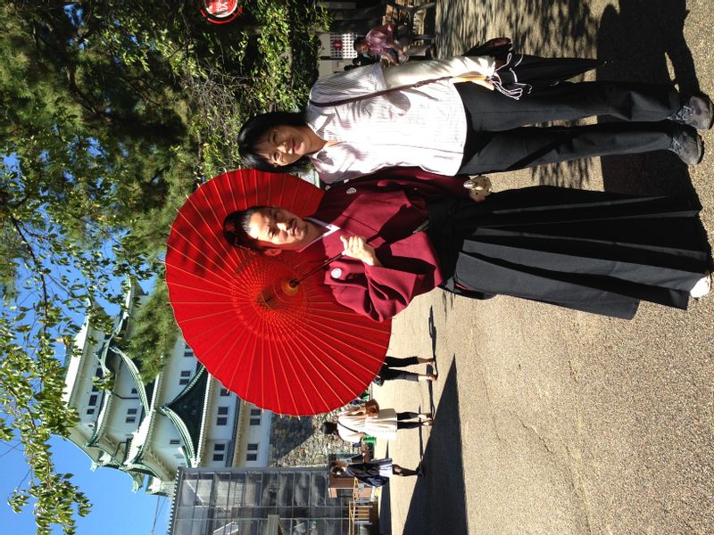 Aichi Private Tour - If you are lucky, you can take a photo with one of Samurai.(He is Nobunaga!)