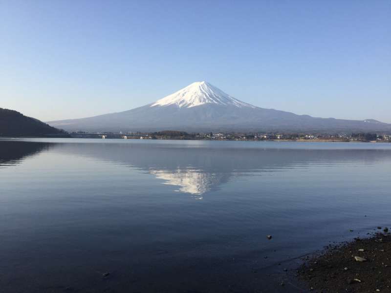Kanagawa Private Tour - Lake Kawaguchi tour; Mirror view of Mt. Fuji on the lake in the early morning
