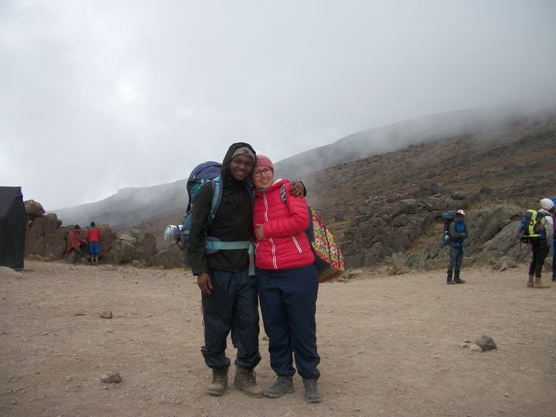 Kilimanjaro Private Tour - Arriving at the famous Lava Tower in Mt. Kilimanjaro