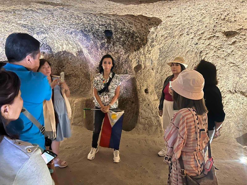 Istanbul Private Tour - Me and my Asian guests in underground city