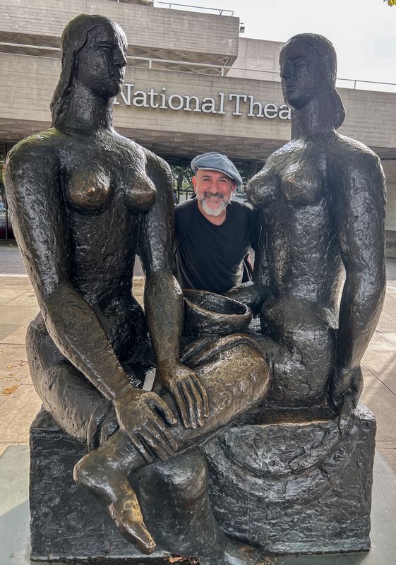 London Private Tour - Pride statue in front of the National theater, London