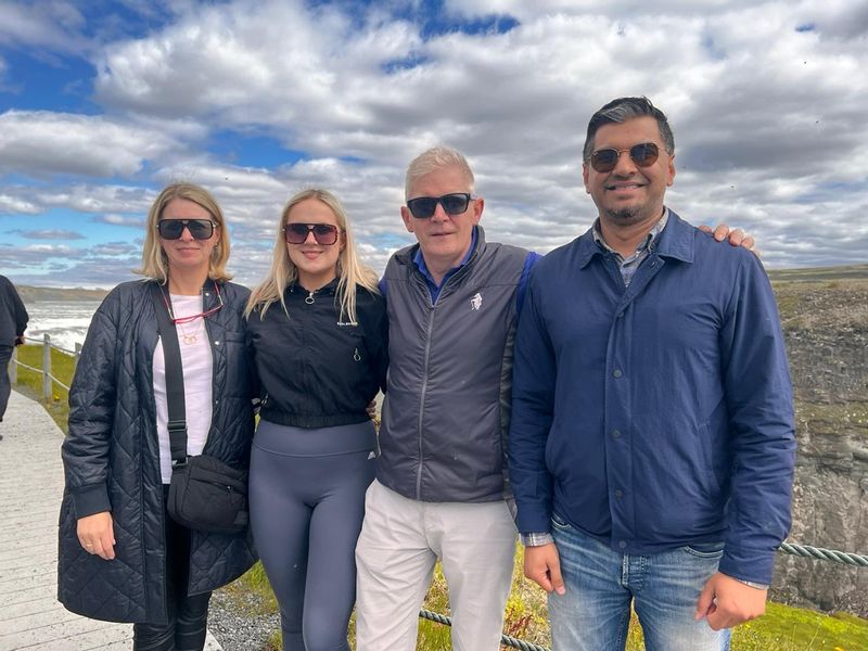 Reykjavik Private Tour - At Gulfoss Waterfall