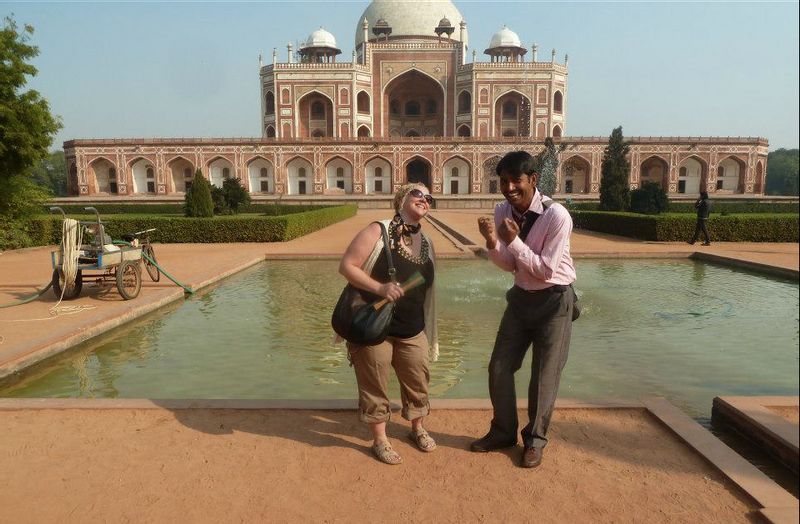 Jaipur Private Tour - at Humayun's Tomb on my tour of Delhi 