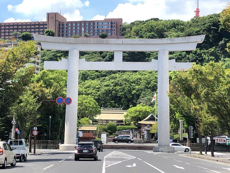 Kagoshima Private Tour - Otorii of Terukuni Shrine.