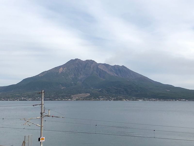 Kagoshima Private Tour - Sakurajima seen from the inner bay of Kinko Bay.