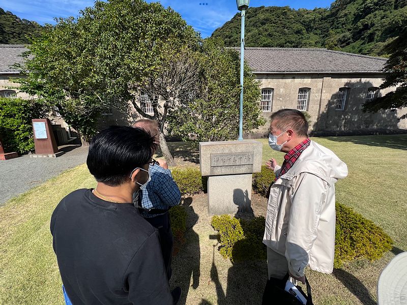 Kagoshima Private Tour - In front of the old machine shop.