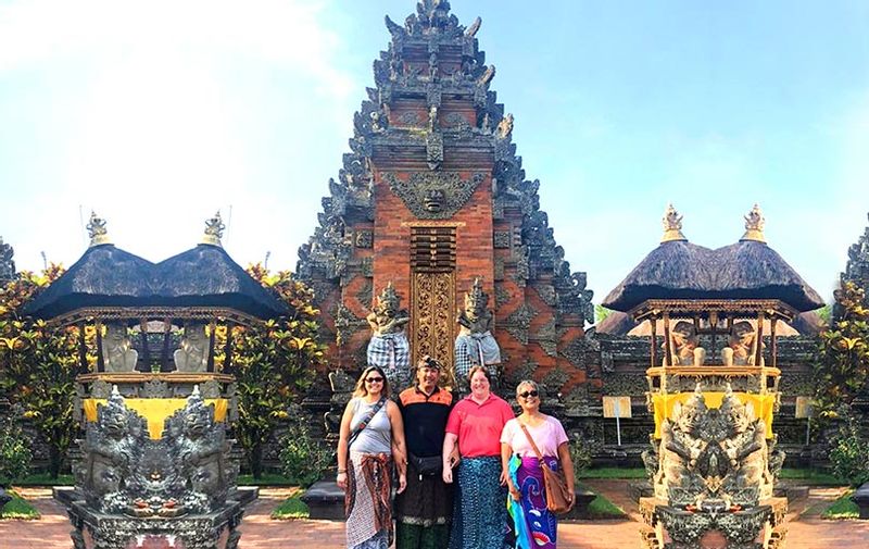Bali Private Tour - take a picture in the front of Batuan temple gate in Gianyar 