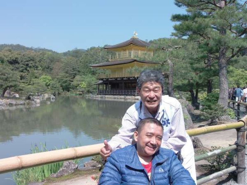 Osaka Private Tour - Golden pavilion glitters and he friendly smiles