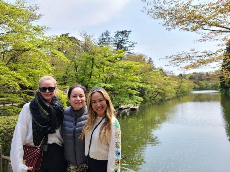 Aomori Private Tour - Moat in Hirosaki Castle.