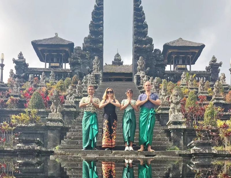 Bali Private Tour - At Mother of Temple with my guest