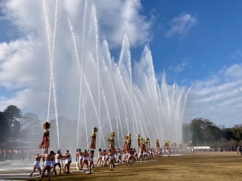 Kanazawa Private Tour - our firefighters in January