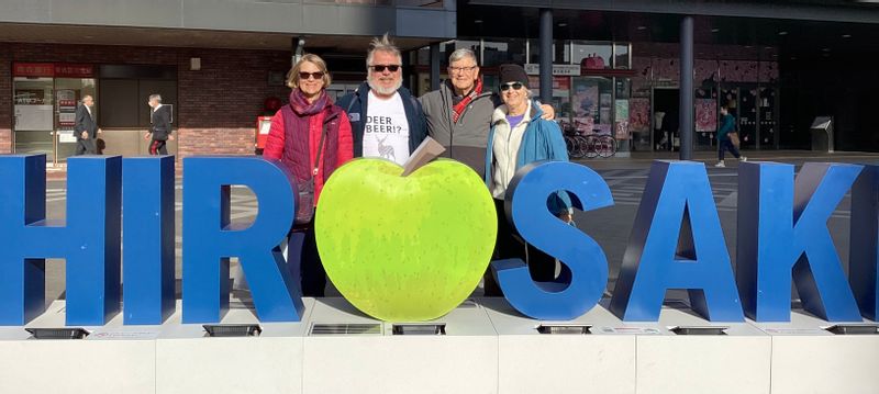 Aomori Private Tour - Outside Hirosaki station 