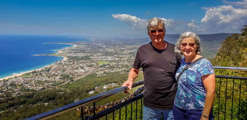 Sydney Private Tour - Panoramic coastal views of sea Cliff Bridge