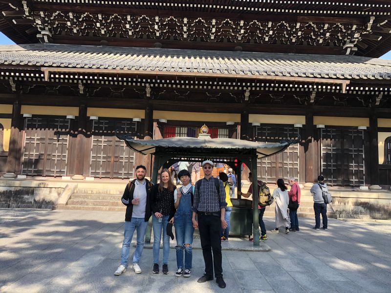 Kyoto Private Tour - German tourists in front of the Nanzenji main hall.