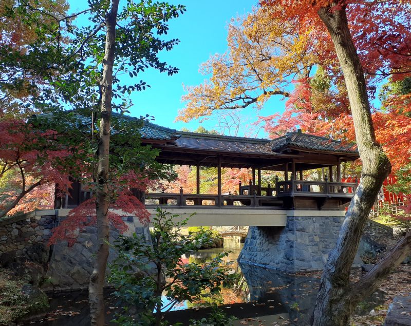 Aichi Private Tour - Famous Hakuun bridge at Yokiso garden.