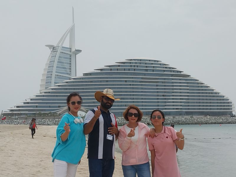 Dubai Private Tour - Jumeirah beach is one of the most popular destinations in Dubai, offering a variety of activities and attractions for visitors of all ages and interests. The beach stretches for several kilometers along the Arabian Gulf, with white sand, clear water and palm trees