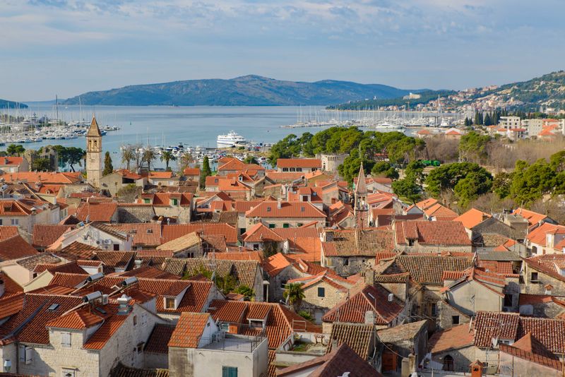 Split-Dalmatia County Private Tour - Trogir old town roofs