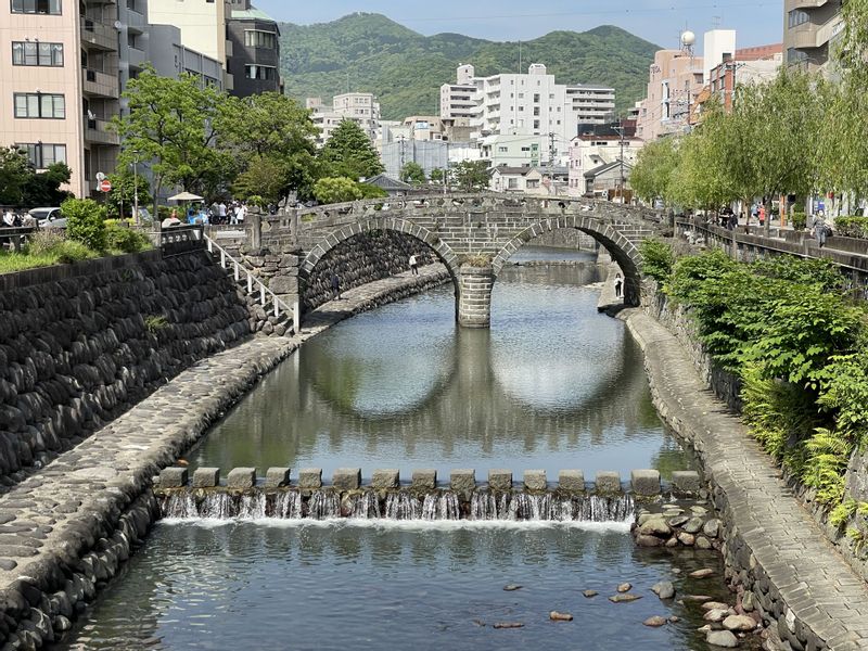 Nagasaki Private Tour - Spectacles Bridge, where the arches reflected on the water surface resemble glasses.