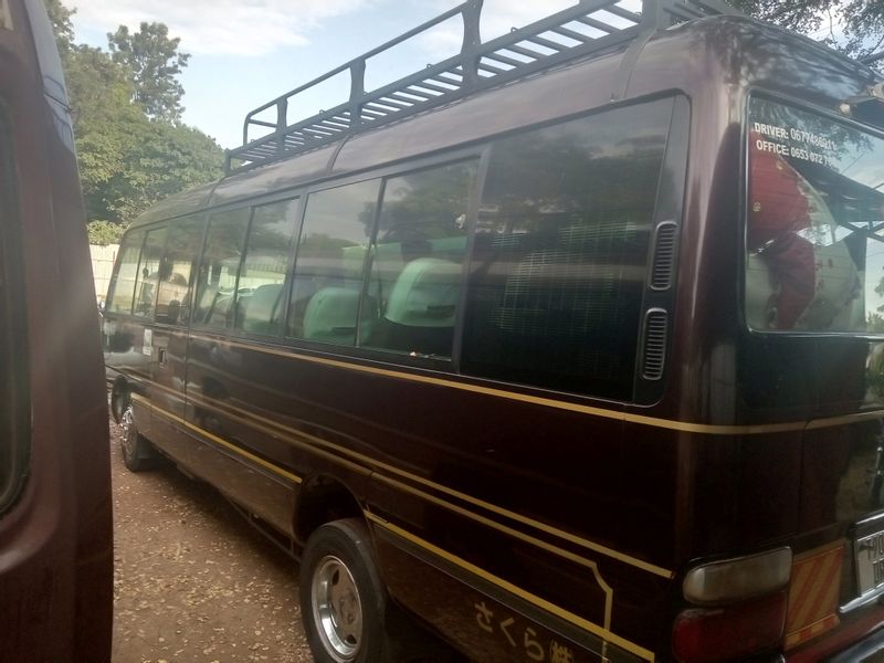 Kilimanjaro Private Tour - Coaster bus for Transfer, pick up and drop off for a big group 