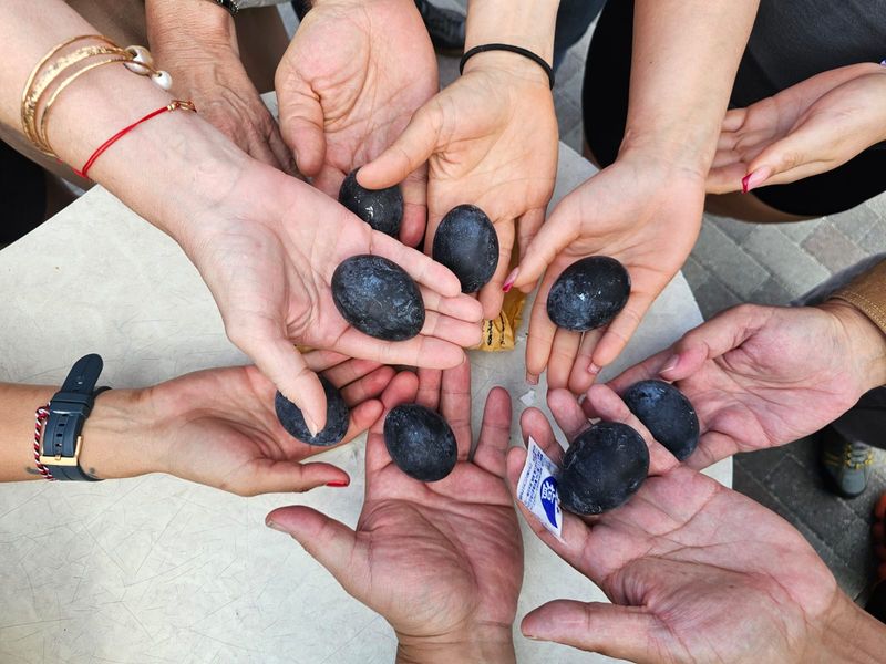 Aichi Private Tour - black eggs in Hakone