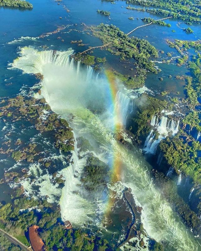 Iguazu Falls (Brazil) Private Tour - Aerial Image of Iguassu Falls