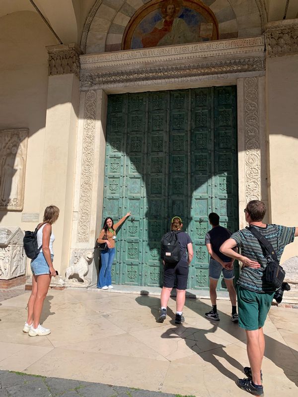 Campania Private Tour - The bronze door of Salerno's Cathedral