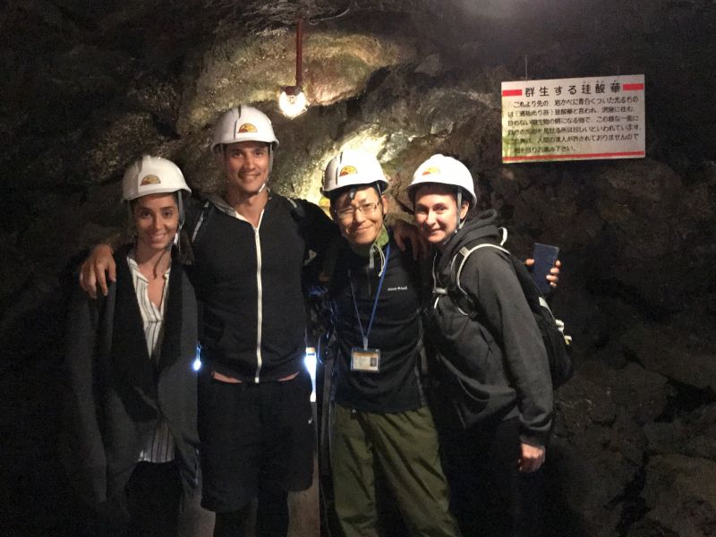 Yamanashi Private Tour - In the Wind Cave. 