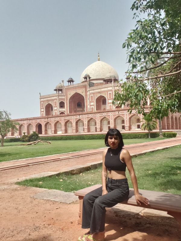 Delhi Private Tour - Me at Humayun's Tomb