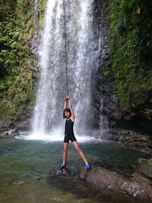 Okinawa Main Island Private Tour - In the Yanbaru forest, there is a famous water fall for swimming. Not only the beach, but also river and waterfall make you refresh. 