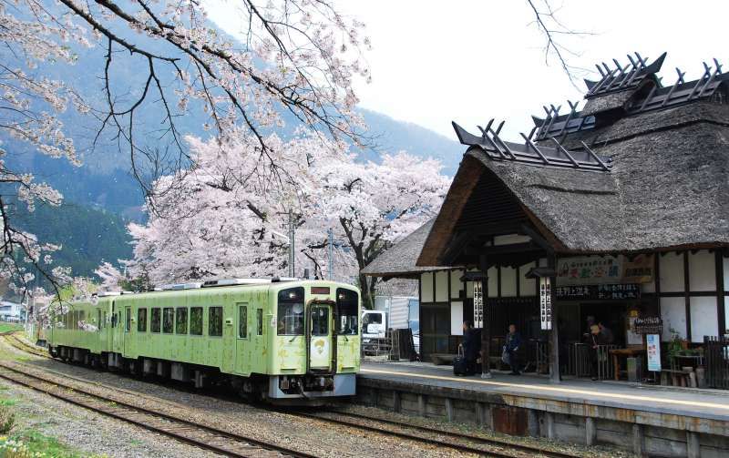 Fukushima Private Tour - thatched roof station