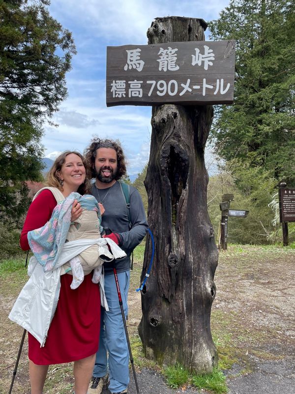 Gifu Private Tour - I escorted a young family with a 3 months old baby hiking Nakasendo..