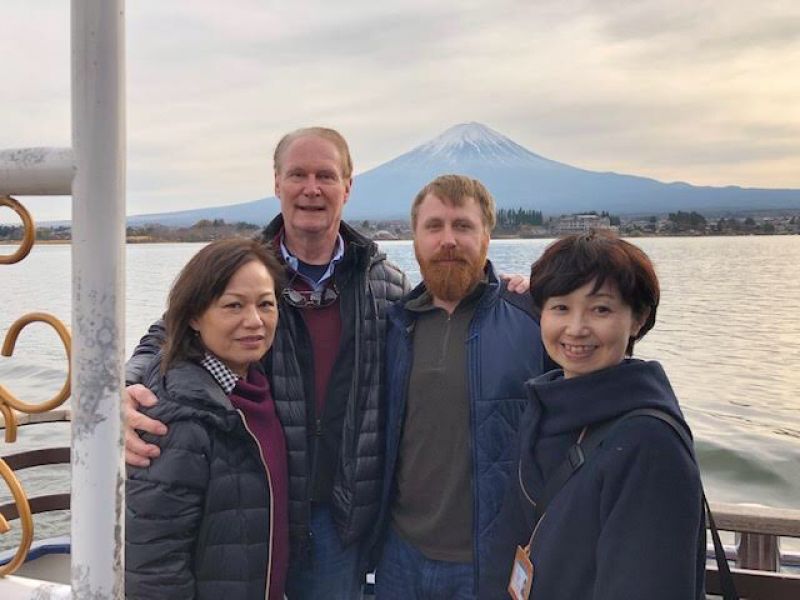 Mount Fuji Private Tour - On the cruising boat in Lake Kawaguchiko