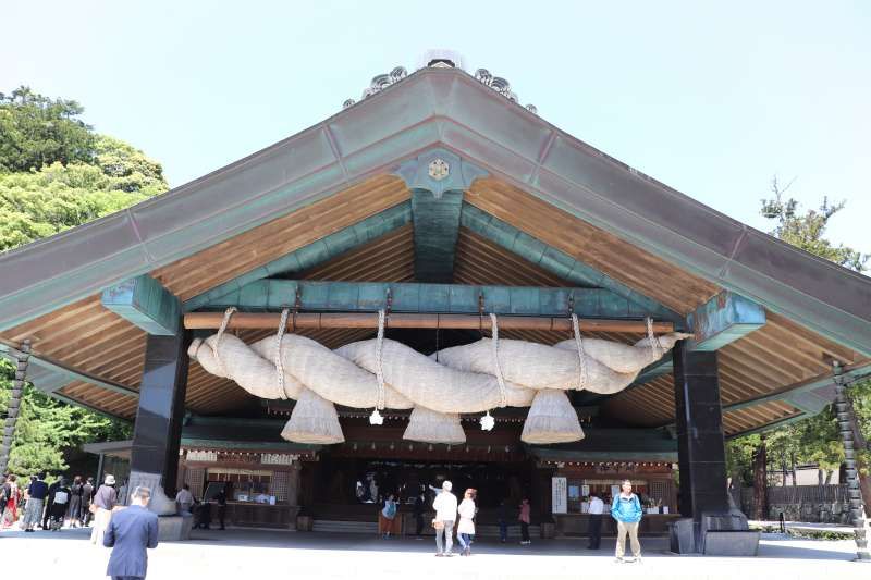 Shimane Private Tour - Front shrine (hall of worship) of Izumo Taisha shrine in Izumo City ,Shimane Pref.