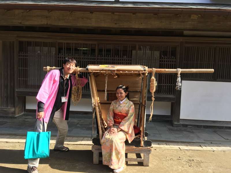 Chiba Private Tour - I guided a Thai lady to Boso-no-Mura, where we can enjoy cosplay. As this place is famous as a film location site, there are many photo spots.