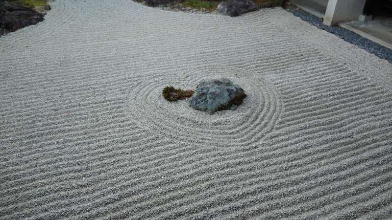 Osaka Private Tour - A heart patterned dry landscape garden in KYOTO