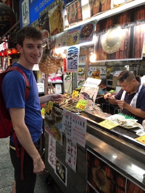 Kobe Private Tour - Strolling through Kuromon Food Market near Dotombori downtown Osaka