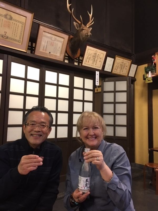 Kobe Private Tour - Would you like some Sake? .... Why not sake tasting at Nara Sake brewery? ....  "KAMPAI(Cheers) !!"